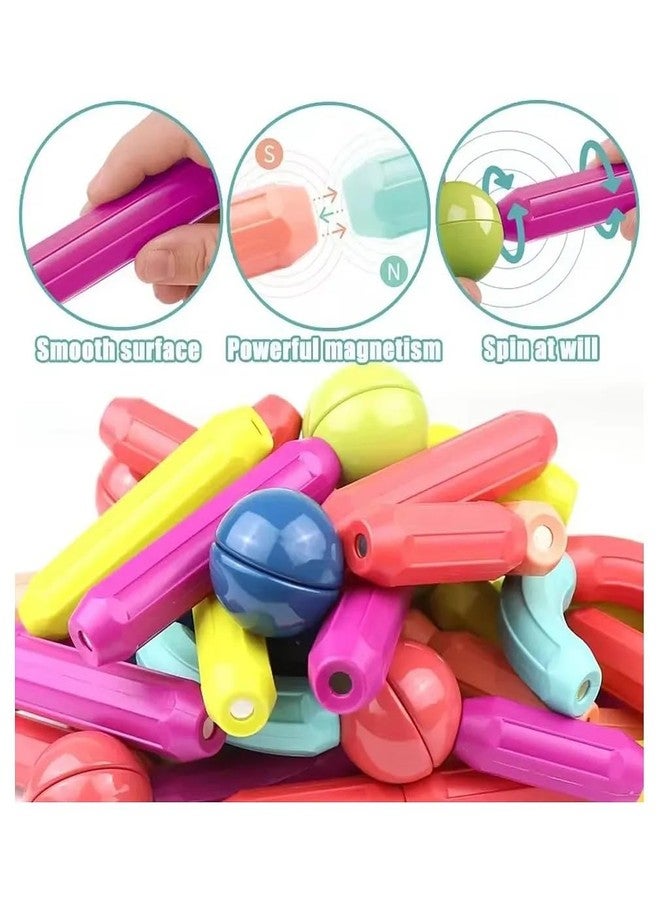 YUIOP - Magnetic Building Sticks for Kids - Learning Sticks & Balls - Educational Magnetic Building Blocks (25 Pcs) - Image 5